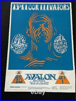 13th Floor Elevators Quicksilver FD Avalon Original 1966 Concert Poster
