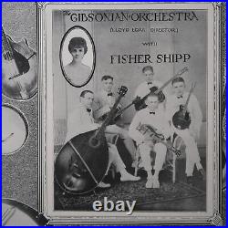 1924 Lloyd Loar Gibsonian Orchestra Concert Poster Gibson F-5 K-5 H-4 Rare