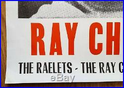 1960's RAY CHARLES original French concert poster (Salle Vallier, Marseille)