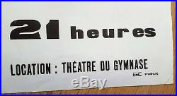 1960's RAY CHARLES original French concert poster (Salle Vallier, Marseille)