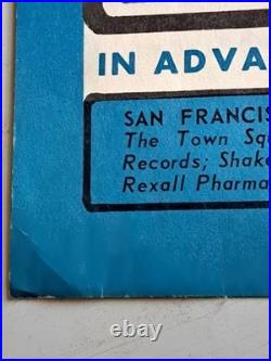 1966 Bill Graham's Filmore West Concert Poster Butterfield Blues Band, Jefferson