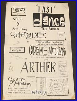 1966 CHOCOLATE WATCHBAND Original Skate Arena, Sunnyvale CA Concert Poster