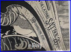 1966 Lynch Mob Presents The Hobbit Concert Poster LA Tymes Psychedelic Art