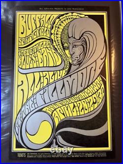 1967 BG-61 Buffalo Springfield Concert Poster Bill Graham Wes Wilson