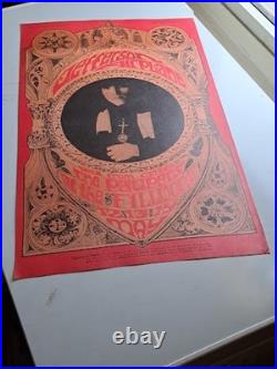 1967 Bill Graham's Filmore West Concert Poster Jefferson Airplane, The Paupers