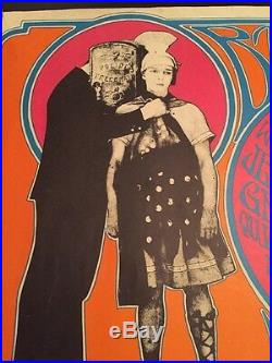1967 Grateful Dead BUSTED! Concert Poster Airplane, Moby Grape Fillmore