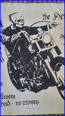 1968 Hells Angels Janis Joplin Carousel AOR 2.249 Concert Poster