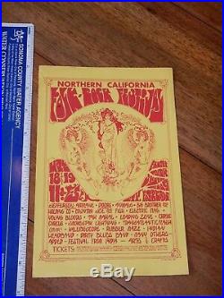 1968 The Doors Northern California Folk-rock Festival Concert Handbill