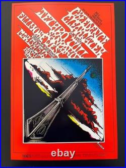 1969 BG-164 CCR And Jethro Tull Concert Poster Fillmore Bill Graham