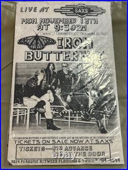 1969 IRON BUTTERFLY Rock & Roll Concert Flyer/Poster