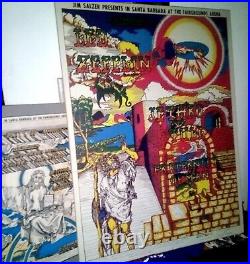 1969 Led Zeppelin 30x40 Lithograph Concert Poster Print SIGNED Artist Proof #1/5