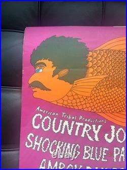 1970 Original Concert Poster Aragon Ballroom Chicago Country Joe & the Fish 1970 Original Concert Poster Aragon Ballroom Chicago Country Joe & the Fish