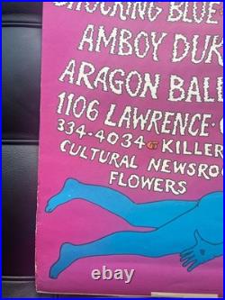 1970 Original Concert Poster Aragon Ballroom Chicago Country Joe & the Fish