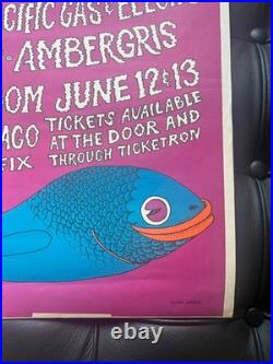 1970 Original Concert Poster Aragon Ballroom Chicago Country Joe & the Fish 1970 Original Concert Poster Aragon Ballroom Chicago Country Joe & the Fish