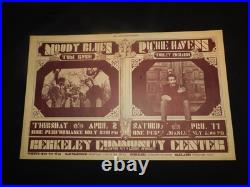 1970 Original Concert Poster BG-215A Moody Blues Richie Havens Tom Rush-ORIGINAL