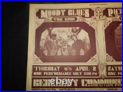 1970 Original Concert Poster BG-215A Moody Blues Richie Havens Tom Rush-ORIGINAL