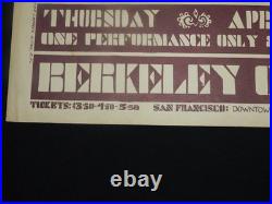 1970 Original Concert Poster BG-215A Moody Blues Richie Havens Tom Rush-ORIGINAL