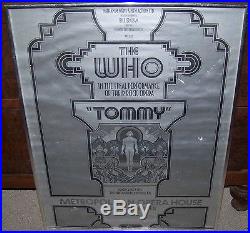 1970 Original The Who Tommy Metropolitan Opera House Poster Rock Concert