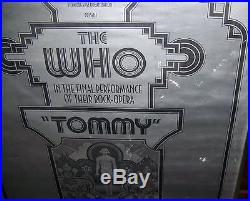 1970 Original The Who Tommy Metropolitan Opera House Poster Rock Concert