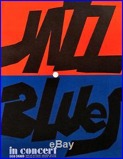 1970s ORIGINAL POSTER JAZZ BLUES CONCERT VITTORIO FIORUCCI