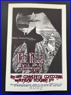 1971 Pink Floyd San Diego Community Concourse Concert Poster Original