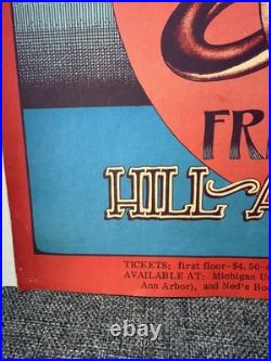 1972 Alice Coltrane Ann Arbor Concert Poster SIGNED Gary Grimshaw Back Verso AOR