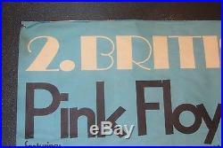 1972 Pink Floyd Germany Concert Poster British Rock Meeting 2 The Faces