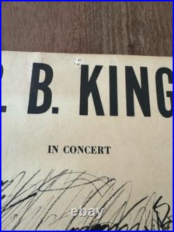 1973 B. B. King Concert Poster ECU Minges Coliseum Greenville NC Original 14x22