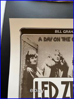 1975 Led Zeppelin Oakland Concert Poster Randy Tuten signed Original