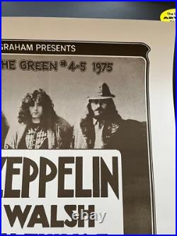 1975 Led Zeppelin Oakland Concert Poster Randy Tuten signed Original