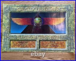 1978 AOR 4.239b Grateful Dead Rainbow Theater London Egypt Concert Poster