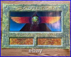 1978 AOR 4.239b Grateful Dead Rainbow Theater London Egypt Concert Poster