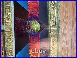 1978 AOR 4.239b Grateful Dead Rainbow Theater London Egypt Concert Poster