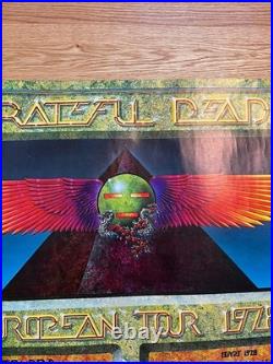 1978 AOR 4.239b Grateful Dead Rainbow Theater London Egypt Concert Poster