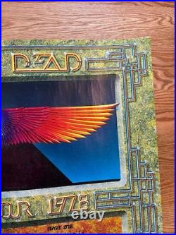 1978 AOR 4.239b Grateful Dead Rainbow Theater London Egypt Concert Poster