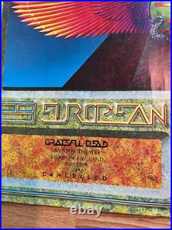 1978 AOR 4.239b Grateful Dead Rainbow Theater London Egypt Concert Poster