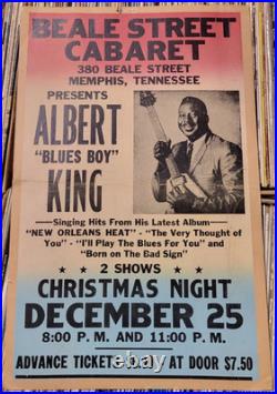 1978 Albert King on Beale St 14x22 Org Vintage Concert Poster Handbill Christmas 1978 Albert King on Beale St 14x22 Org Vintage Concert Poster Handbill Christmas