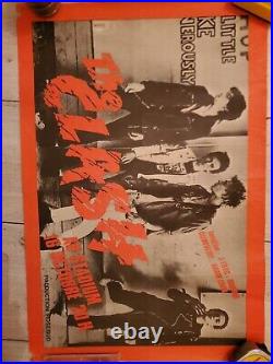 1978 The Clash Original French Concert Poster Stadium Paris