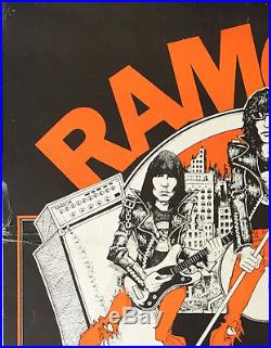 1979 The Ramones C. W. Post College Original Punk Concert Poster