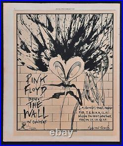 +++ 1980 PINK FLOYD Press Advert Concerts Los Angeles THE WALL 1st