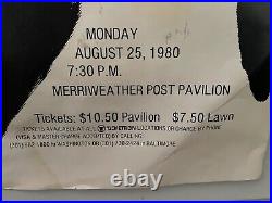 1980 The Cars Concert Merriweather Post Pavilion Serigraphics O'Dell Poster