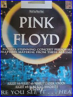 1988 PINK FLOYD CONCERT POSTER 59x39 LONDON MOMENTARY LAPSE TOUR DARK SIDE MOON