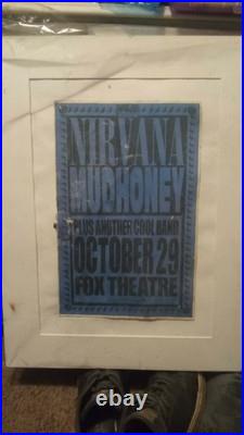 1991 blue nirvana mudhoney concert poster