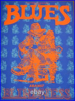 1992 Blues Against Blindness Seva Concert Poster, Alton Kelley Hand Signed