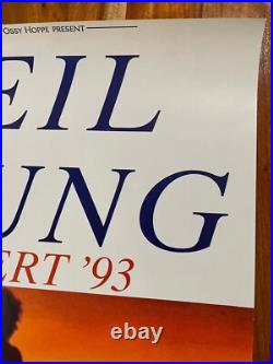 1993 Neil Young Concert German Tour Poster In Koln Tanzbrunnen With Booker T