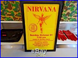 1993 Nirvana Akron Ohio ART Print Poster original concert tour poster 11x17 RARE