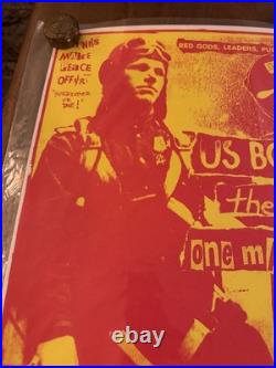 1998 US BOMBS-Swingin' Utters CONCERT POSTER-Frank Kozik LE Of 100-Signed