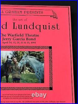 1 of Handmade David Lundquist Jerry Garcia Warfield 1995 Original Concert Poster
