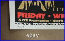 2003 Audioslave Original Concert Poster -Signed Numbered RARE SN 150 LE