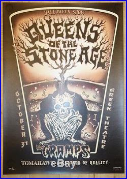 2003 Queens of the Stone Age Los Angeles Silkscreen Concert Poster by EMEK